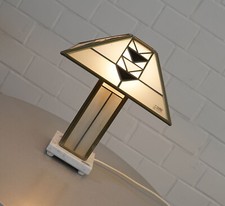 edle Haller Tiffany Tischlampe Stehlampe Leuchte Bleiverglasung Vintage 60er J.