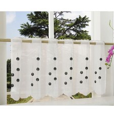 Voile Scheiben Gardine mit