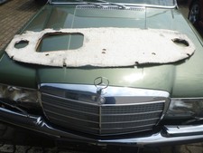 Hutablage MB W116 mit Unterteil & Ausschnitten für Boxen & Verbandskasten