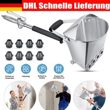 Putzwerfer Mörtelspritze Putzmaschine 8 Düsen Mörtel Putzpistole Verputzgerät