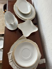 Essservice Kahla mit Goldrand / Tafelservice