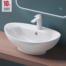 Waschbecken keramik Aufsatzwaschbecken Oval Waschtisch Waschschale NANO NEU!!!