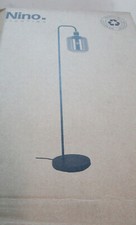 Nino Leuchten - Stehlampe Ando - in Schwarz/Rauchglas