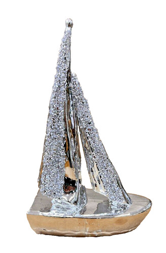 Silber segelschiff gebrochener - silber,
