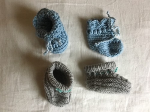 Baby schühchen gestrickt - baby-schühchen,,