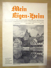 Zeitschrift "Mein Eigen-Heim" von Oktober 1934 11. Jahrgang Heft Nr. 10