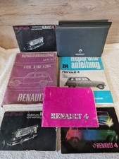 Konvolut Reparaturhandbuch Betriebsanleitung / Handbuch Renault R4 Bordmappe u.a