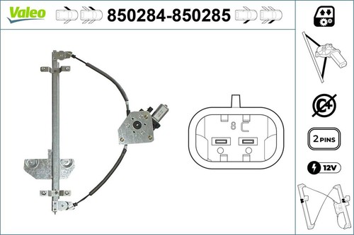 Fensterheber valeo 850284 - 850284, für