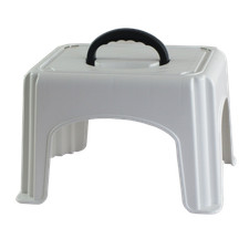 Trittschemel Tritthocker Fussbank mit Griff Kunststoff