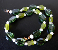 Kette aus Glaskristall länge -ca 39,0cm