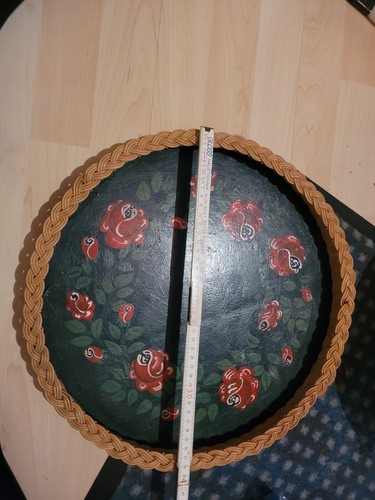 Altes tablett holz rattan - holz,