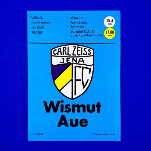 Programmheft carl zeiss - fc,