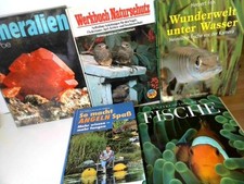 Konvolut bestehend aus 5 Bänden, zum Thema: Natur, Naturschutz, Tiere, Mineralie