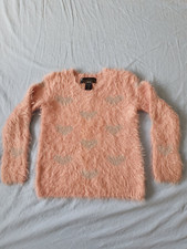Mädchen Zottel Pullover Gr.128 rosa