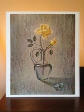 ORIGINAL SELTENER Tretchikoff Rose im Dekanter 1969 - Vintage Kitsch Kunstdruck