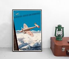 Poster Lufthansa Auch im