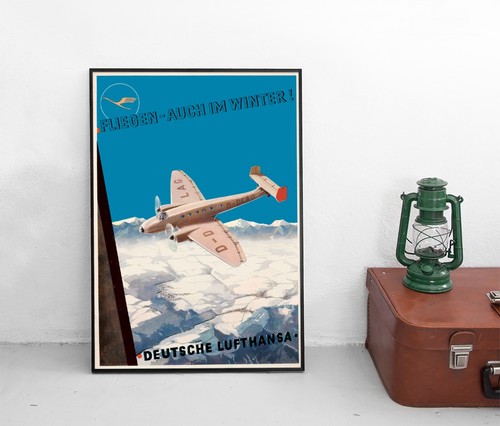 Poster lufthansa auch - poster, im