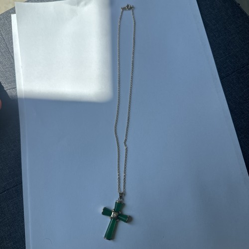 Vintage 18k kreuz anhänger - gp,