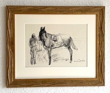 OTTO DILL, Skizzenbuch, Pferderennen, Weinstraße, Pfalz, Bad Dürkheim, Landau