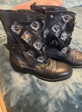 Ausgefallene, italienische Boots, Echtleder, in Gr. 41