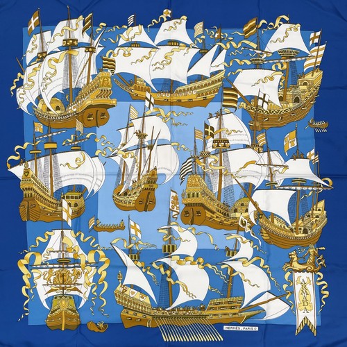 Hermes carre armada - armada, blau