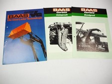 3x Prospekt Baas Lader Traktor Frontlader Serie VG & Geräte Buschprofi Holzprofi