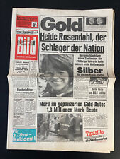 BILD ZEITUNG vom 1.9.1972 mit OLYMPIA 1972 Heide Rosendahl Gold + Mark Spitz