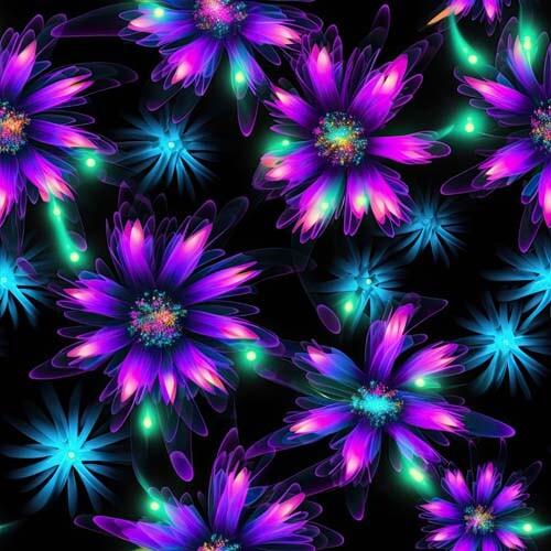 40x neon gänseblümchen blume - neon,