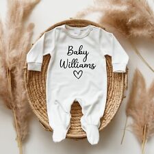 Personalisierter Babyname Schlafanzug, Coming Home Outfit, Body, neu Baby Geschenk