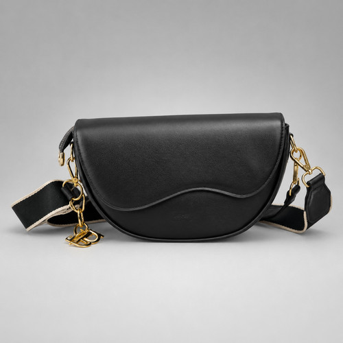 Schwarze damen schultertasche - damen,