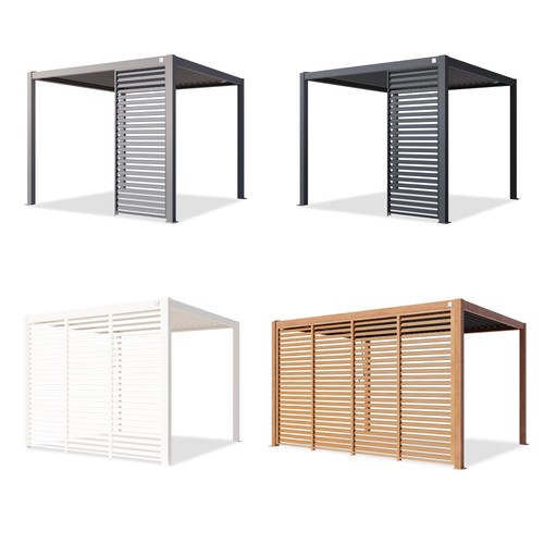 Lamellenwand für pergola - für,