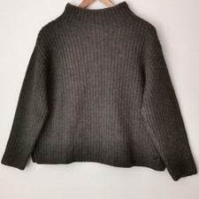 Better Rich Pullover Oliv Grün Stehkragen Gr. M/L 38 40 Wollpullover