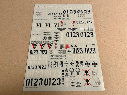 Baneblade transfer sheet - baneblade,