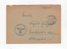 1942 3. Reich Feldpostbrief 1. Komp. VKN  gest. Zinnowitz  ( V-2 Peenemünde )