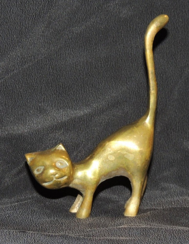 Schwere messingkatze - schwere,