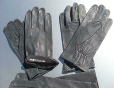 BW Handschuhe Leder Lederhandschuhe Fingerhandschuhe ungefüttert grau 8 - 10