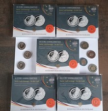 5x 10 Euro 2019 In der Luft A,D,F,G,J im Blister PP OVP VfS + 7 verschiedene 10€