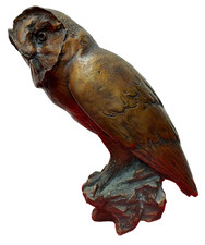 Erwin A. Schinzel Bronzeskulptur "Schleiereule" 126/149