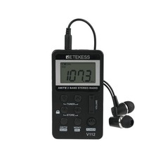Retekess V112 Portable Pocket FM/AM Radio Mini Digital Rechargeable Party Gift