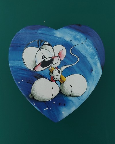 Diddl maus dose herzform - maus,