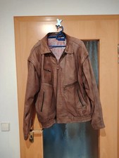 Herren leder jacke braun - jacke,