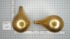 VARIOUS SETS BRASS PEAR SHAPED