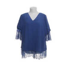 Madeleine, Tunika, Größe: 48, Blau, Polyamid/Polyester/Seide, Einfarbig #065