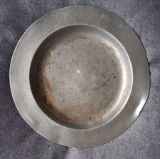 Antiker Zinn Teller Punze SV