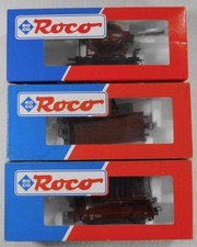 Modellbahn Spur H0 Roco - Zwei Güterwagen 46031 + 46959 Schotterwagen in OVP /36