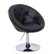 B-Ware SVITA HAVANNA Lounge-Sessel Clubsessel Barhocker Drehsessel Retro Schwarz