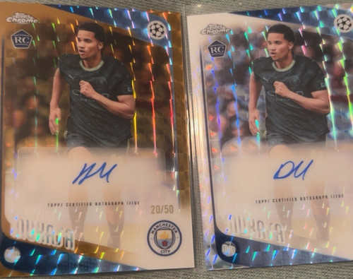 Topps chrome manchester city - chrome,
