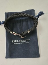 armband herren, schwarz/silber, Paul Hewitt, 21,5 cm, Größe xl, ungetragen