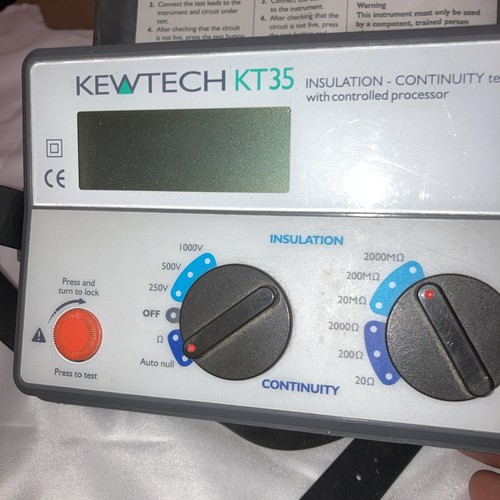 Kewtech kt35 digital tester - kt35,