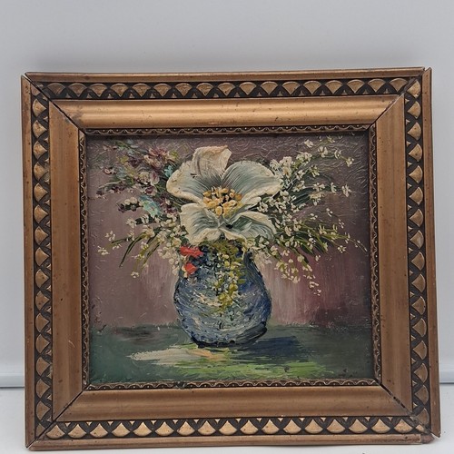 Blumenstillleben ölgemälde - blumenstillleben,